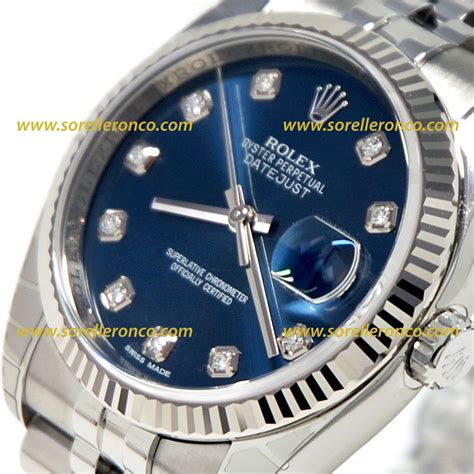 rolex diamanti prezzo|rolex datejust blu.